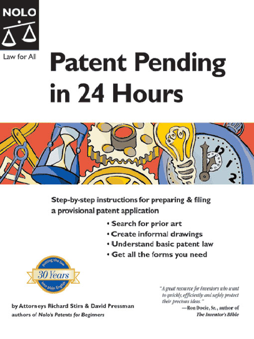 Cover image for Patent Pending in 24 Hours